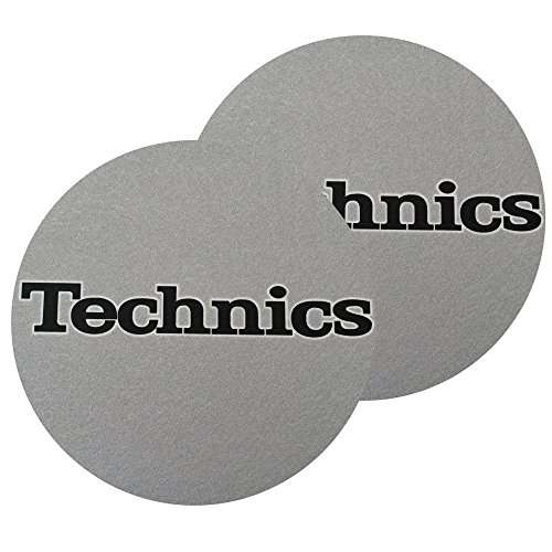 Slipmat Della Factory Technics Argento Slipmat, 2 Pezzi