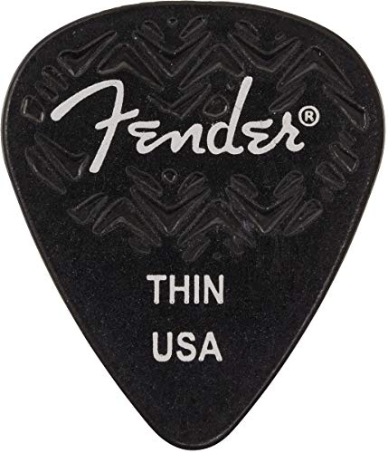 Fender 351 Shape Wavelength Thin Picks Black (6-Pack) - Set Di Plettri