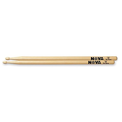 Vic Firth - Bacchette Per Batteria Nova® - Hickory Americano - N5B - Punta Di Legno