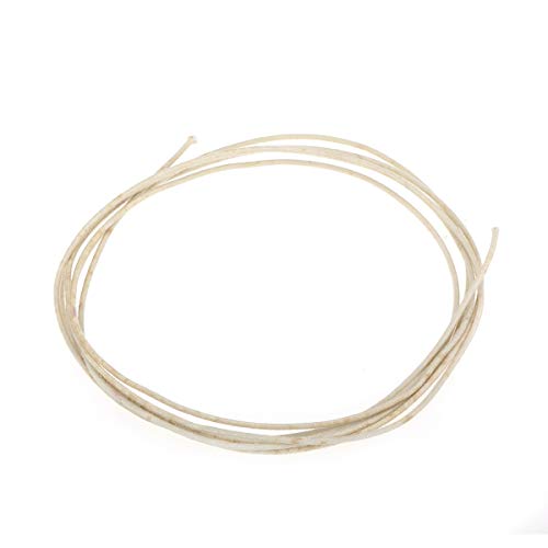 Gavitt Vintage Style Pre-Tinned Push-Back Cloth Covered Stranded Wire Per Amplificatore, Bianco 6 Piedi (2 Metri)