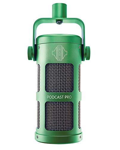 Sontronics Podcast Pro Microfono Dinamico Verde Per Podcast, Trasmissione, Streaming E Videoconferenza