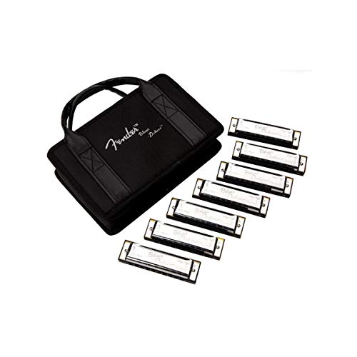 Fender® Blues Deluxe™ Harmonica - Armonica A Bocca - Confezione Da 7 - Con Astuccio