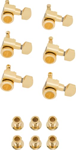 Fender® »Locking Tuning Machines - Stratocaster®/Telecaster®« Meccaniche Autobloccanti Per Chitarra - Colore: Oro