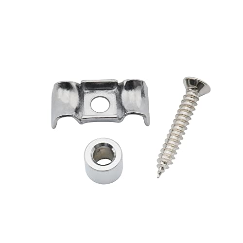 Musiclily Pro 16Mm Vintage Stile Farfalla Abbassacorde In Acciaio Per Chitarra Elettrica Tipo Strato E Basso, Cromato