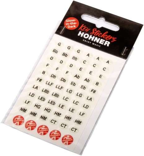 Hohner 3D Glow-In-The-Dark Key Stickers