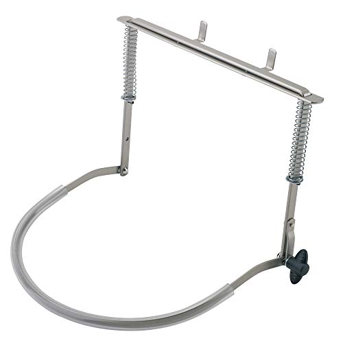 K&M 164/1 Porta Armonica, Color Nickel, In Acciaio, Color Nickel, Con Molla Di Tensione - Facile Da Appendere - Estetica, Pratica, Stabile