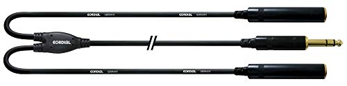 Cordial Cfy 0.3 Vkk 0.3M 2 X 6.35Mm 6.35Mm Nero Cavo Audio