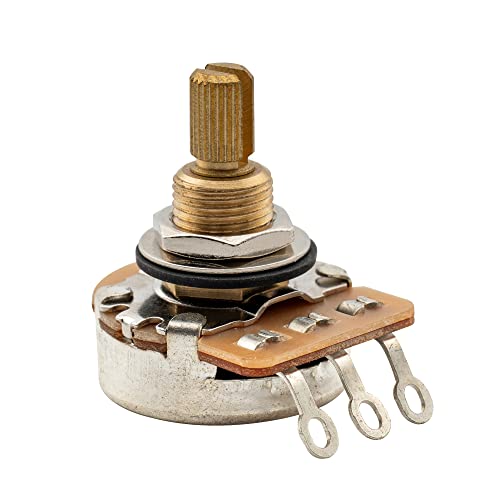 Musiclily Pro B250K Ottone Pollici Fine 24 Scanalature Potenziometro Split Shaft Linear Per Usa Chitarra Elettrica E Basso