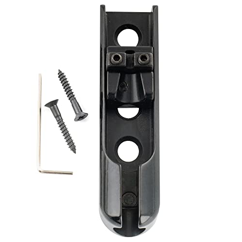 Musiclily Pro Singole Ponte Basso Sellette Lock-Down Per Basso Elettrico, Nero