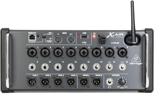Behringer Xr16 Mixer Digitale X-Air Ipad Android Wifi Usb Lan 16 Canali 8 Preamplificatori Microfonici Midas Effetti Klark Teknik
