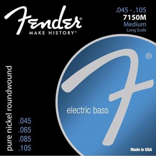 Fender Accessories Corda In Acciaio Placcato Nichel Arrotolata, Per Basso, Corda 3 45-105 7150 Pure Nickel