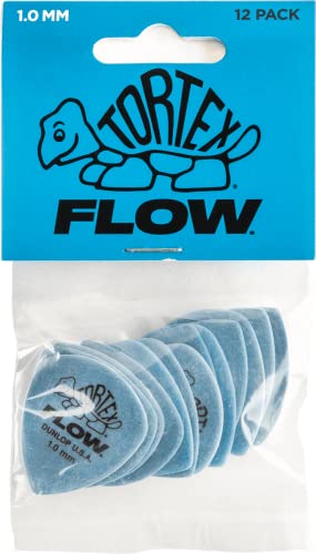 Jim Dunlop - Tortex Flow Standard Confezione Da 12 1.0Mm Blue