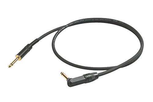 Proel Chl120Lu5 - Cavo Audio Professionale Per Strumenti Con Connessioni Jack Mono 6,3 A Jack Mono 6,3 Angolo, Nero (5Mt)