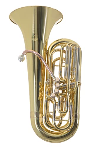 Roy Benson Bbb-Tuba Tb-312B (Tuba Premium Con Alesaggio Variabile, Leadpipe In Ottone Dorato, 4 Valvole Ad Azione Frontale, Design Moderno, Suono Prof