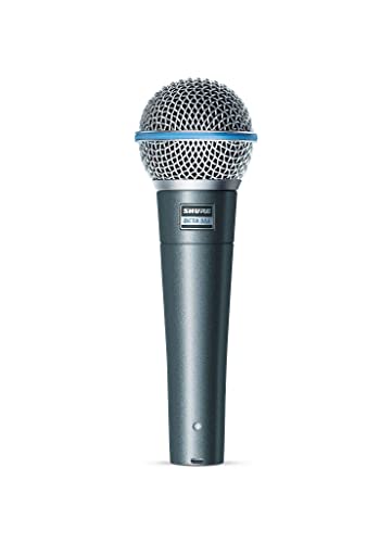 Shure Beta 58A Microfono Vocale Microfono Dinamico Supercardioide A Elemento Singolo Per Palcoscenico E Studio, Include Adattatore Per Stativo Regolab