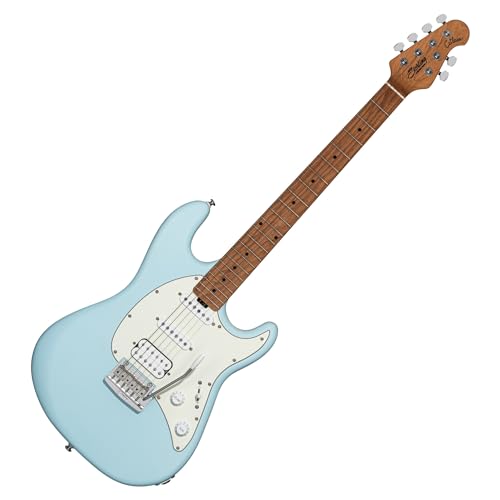 Sterling By Music Man Chitarra Elettrica A 6 Corde, Destra, Daphne Blue Satin (Ct50Hss-Dbls-M2)