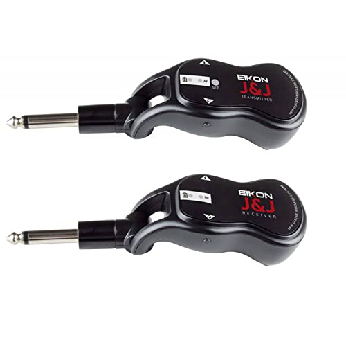 Proel Eikon J&J - Sistema Con Trasmettitore E Ricevitore Audio Wireless Per Chitarra, Nero