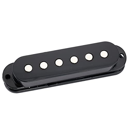 Musiclily Basic 50Mm Ceramica Pick Up Single Coil Manico Per Chitarra Elettrica Tipo Strat, Nero
