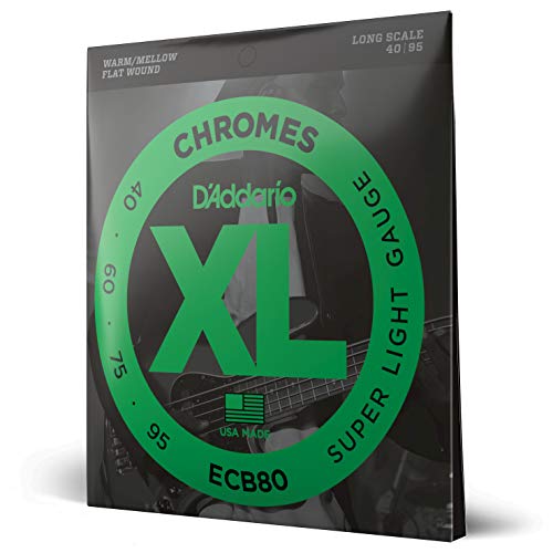 Corde D’Addario Ecb80 Per Basso, Light, 40-95, Long Scale