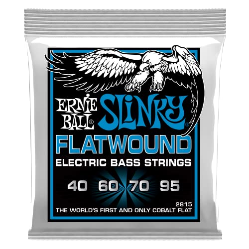 Ernie Ball, Extra Slinky Flatwound, Corde Per Basso Elettrico, Diametro 40-95