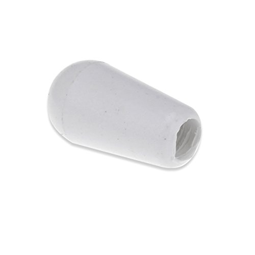 Musiclily Pro Inch Size Thread Plastica Tip Selettore Toggle Switch Per Chitarra Stile Lp,Bianco (2 Pezzi)
