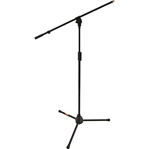 Quik Lok - A/302 Bk Asta Microfonica Serie 300, Asta Microfonica A Giraffa A302 Bk, Acciaio Tubolare, Snodo In Abs, Colore Nero