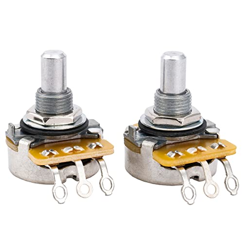 Cts 450 Serie 250K Audio Potenziometro Solid Shaft Pots Per Usa Chitarra Elettrica Basso Elettrico, Tolleranza 10% (Set Di 2)