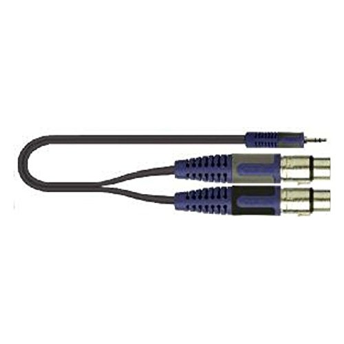 Quik-Lok Rksa/194-5 Cavo Audio 5 M 2 X 3.5Mm 2 X Xlr (3-Pin) Nero, Blu, Grigio