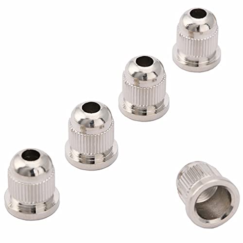 Musiclily Pro 13,2Mm Basso Boccole Passacorde In Acciaio Per Basso Elettrico 4/5 Corde, Nickel (Set Di 5)