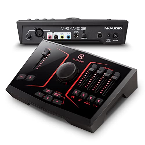 M-Game Solo – Interfaccia Mixer Audio Usb Per Streaming E Gaming Con Ingresso Mic Xlr, Presa Headset, Ingresso Ottico, Fx Voce, Sampler E Software