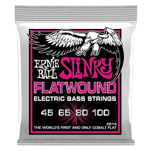 Ernie Ball, Super Slinky Flatwound, Corde Per Basso Elettrico, Diametro 45-100