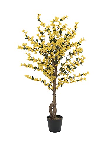 Europalms Forsythia Albero Con 4 Tronchi, Giallo, 120 Cm