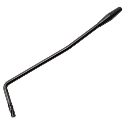 Musiclily Ultra 5,8Mm Filettato Leva Tremolo Arm In Acciaio Inossidabile Per Chitarra Elettrica Squier Strat Style, Nero Con Tappo Nero