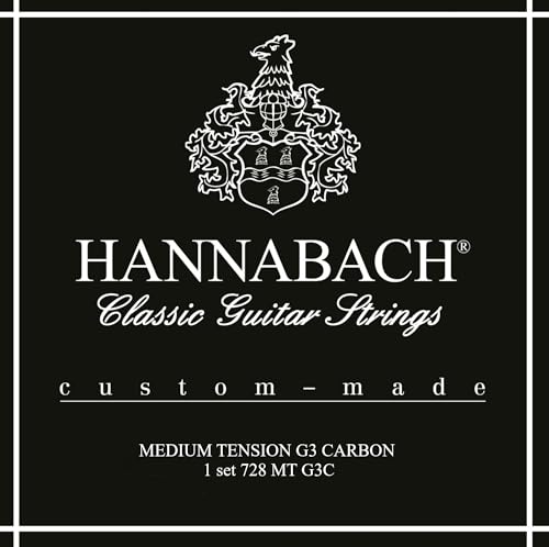 Hannabach Corde Per Chitarra Classica Serie 728 Custom Made Carbon Set Con G3 Carbon 728Mtg3C
