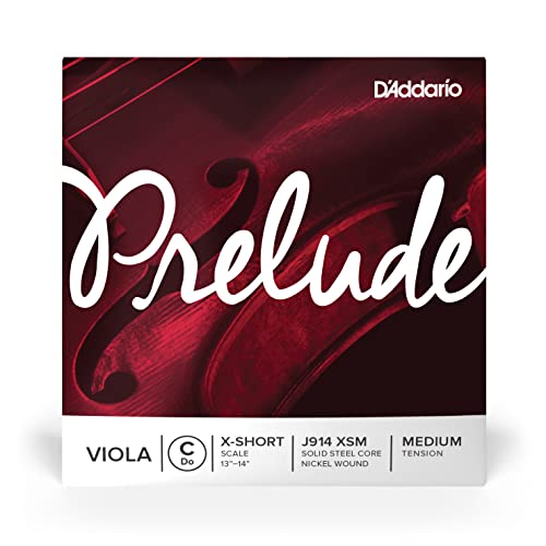 Corda Singola Do D'Addario Prelude Per Viola, Extra Short Scale, Tensione Media