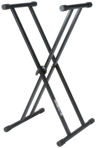 Quik Lok - T/20 Bk Supporto Tastiera A X Supporto Regolabile Per Tastiera A Livello Singolo, Con Telaio Doppio, Dotato Di Sistema Di Bloccaggio E Rego
