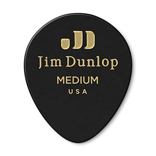 485P-03Md Celluloid Teardrop, Black Medium Player'S Pack/12