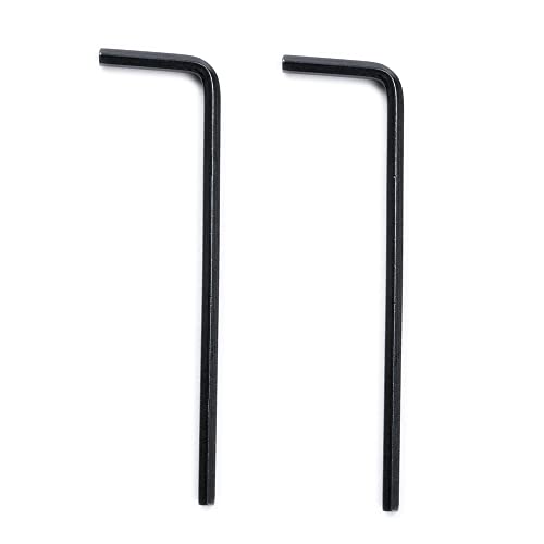 Musiclily Basic 3/32" Chiave A Brugola In Acciaio Per Strumento Fender Anni '70 Con Regolazione Collo Micro Tilt, Nero (Set Di 2)