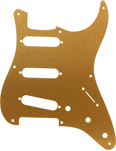 Fender 099-Bastone Da Passeggio, 1 Strato, Colore: Oro, In Alluminio Anodizzato, 8 Fori Di Montaggio S/S/S-Battipenna Per Chitarra Stratocaster