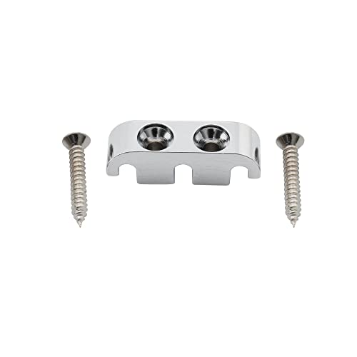 Musiclily Pro 25Mm Abbassacorde Basso In Ottone String Guide Per Basso Elettrico 5 Corde, Cromato