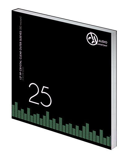 Audio Anatomy Buste Esterne Per Vinili Da 12” Pp/80Μ - Trasparente, 25 Pezzi