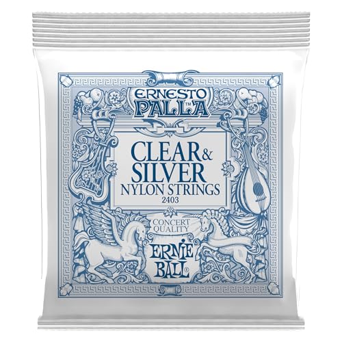 Ernie Ball, Ernesto Palla Clear And Silver, Corde Per Chitarra Classica In Nylon