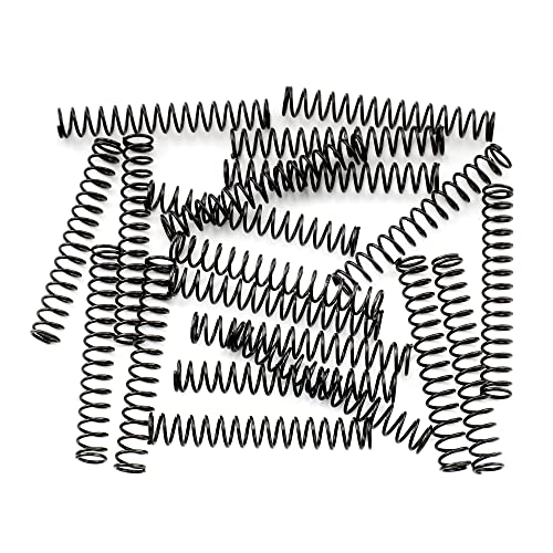 Musiclily Pro 4,5X30Mm Molle In Acciaio Per Sellette Chitarra Elettrica Basso, Nero (Set Di 20)