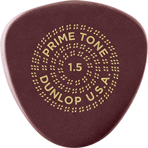 Dunlop Primetone, Plettri Standard Con Spessore Di 0,73 Mm, Scolpiti Confezione Da 3 1.5Mm | Smooth