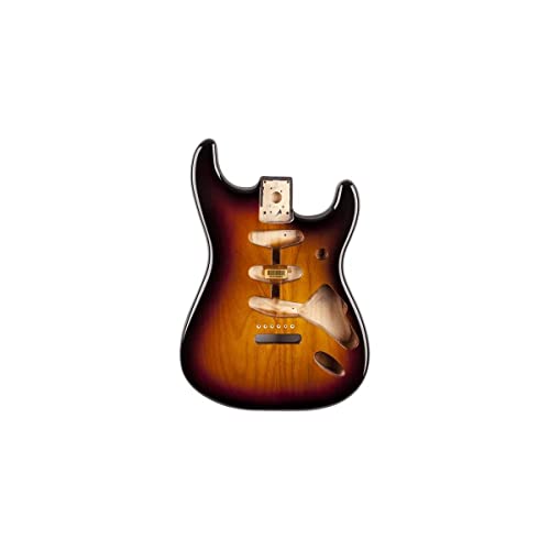 Fender™ Pezzo Di Ricambio Per Chitarra Classic Series 60'S Stratocaster® Sss Alder (Erle), Con Fori Per Montaggio Del Ponte E Finitura Sunburst Da 3 T