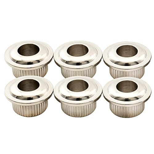 Musiclily Pro 6 Mm A 10 Mm Vintage/Moderno Chitarra Boccole Adattatore Meccaniche, Nickel(Set Di 6)