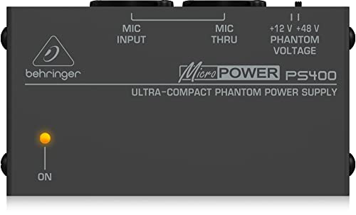 Behringer Micropower Ps400 Alimentatore Phantom Compatto