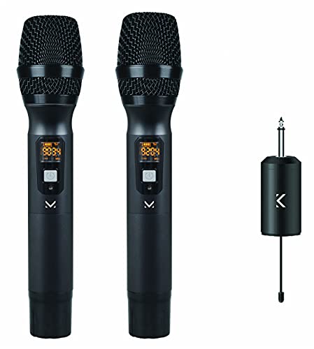 Majestic Mic-720W Coppia Microfoni Wireless Uhf Dinamici Unidirezionali Con Mini Ricevitore Ricaricabile