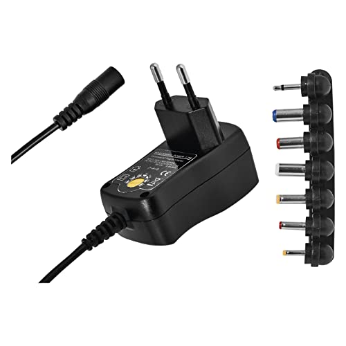 Emos Ac/Dc Adattatore Di Commutazione 3-12V 0.6A, Plug-In
