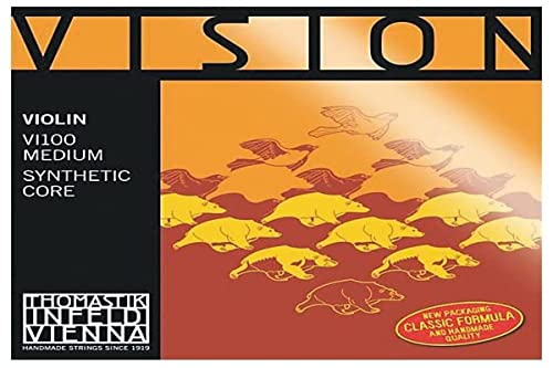 Thomastik Corda Per Violino 4/4 Vision - Corda La Nucleo Sintetico, Rivest. Alluminio, Pesante